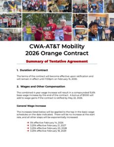 Summary of Tentative Agreement