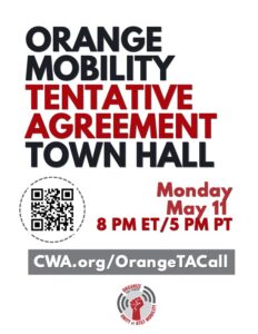 Orange Mobility TA Town Hall flyer