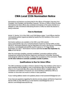 Nomination Notice 2026